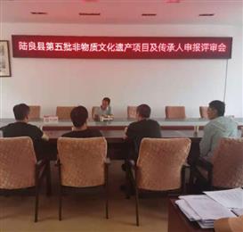 陆良县召开第五批非物质文化遗产项目及传承人申报评审会
